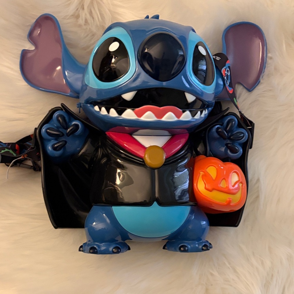 Disney Blue and Black Action Figure with Pumpkin